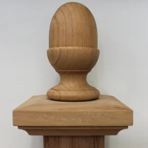 Post Caps and Acorn Finials - Natural