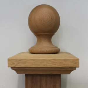 Post Caps and Ball Finials - Natural