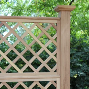4" Diamond Jointed Trellis in a Natural Finish